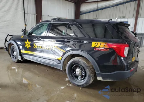 2020 Ford Explorer Police Interceptor из США, поврежденный, VIN 1FM5K8AB3LGD08883